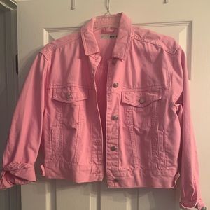 Bright Pink Topshop Denim Jacket